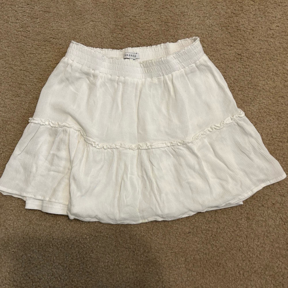White Flowy Skirt